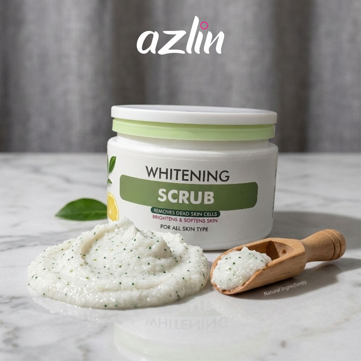 Whitening Facial Scrub – Removes Dead Skin Cells & Brightens Skin | For All Skin Types